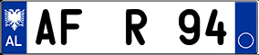 Trailer License Plate